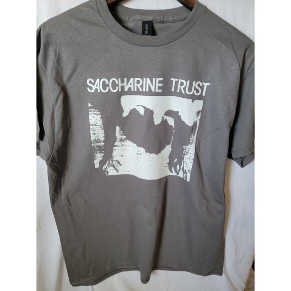 Saccharine trust band t shirt size large asphalt gray - Picture 1 of 2